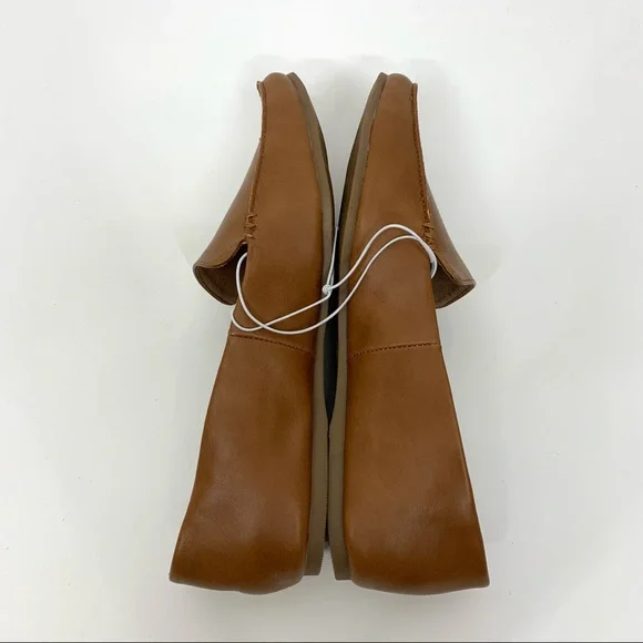 A New Day Micah Cognac Brown Faux Leather Almond Toe Loafers New Nwt Multi Sizes - Picture 5 of 14